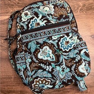 Vera Bradley Java Blue Backpack Purse GUC